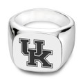University of Kentucky Sterling Silver Square Cushion Ring - Image 1