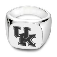 University of Kentucky Sterling Silver Square Cushion Ring