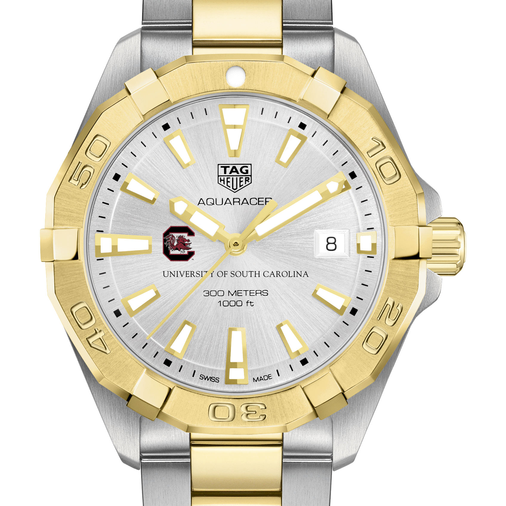South Carolina Men's TAG Heuer Two-Tone Aquaracer