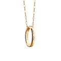 Naval Academy Monica Rich Kosann "Carpe Diem" Poesy Ring Necklace in Gold - Image 1