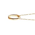Naval Academy Monica Rich Kosann "Carpe Diem" Poesy Ring Necklace in Gold - Image 3