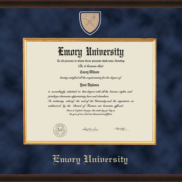 Emory Diploma Frame Excelsior Graduation Gift