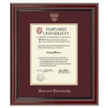 Harvard University Masters/PhD Diploma Frame, the Fidelitas - Image 1