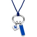University of Kentucky Silk Necklace with Enamel Charm & Sterling Silver Tag - Image 2