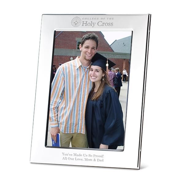 Holy Cross Polished Pewter 5x7 Picture Frame - Image 1