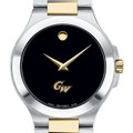 George Washington Men's Movado Collection Two-Tone Watch with Black Dial - Image 1