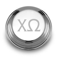 Chi Omega Pewter Paperweight