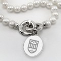 Tuck Pearl Necklace with Sterling Silver Charm - Image 2