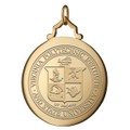 Virginia Tech Monica Rich Kosann Round Charm in Gold with Stone - Image 2