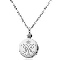 College of William & Mary Necklace with Charm in Sterling Silver