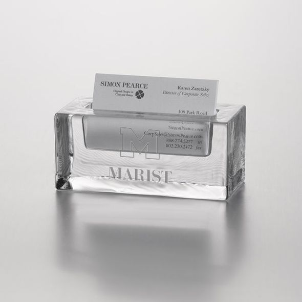 Marist Glass Business Cardholder by Simon Pearce