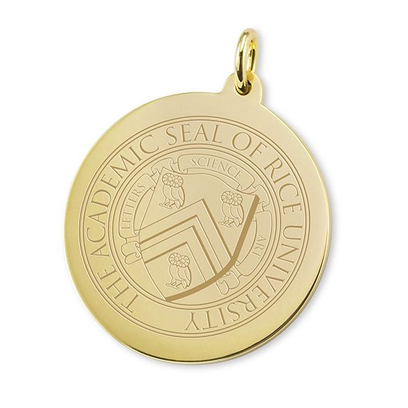 Rice University 18K Gold Charm - Image 1