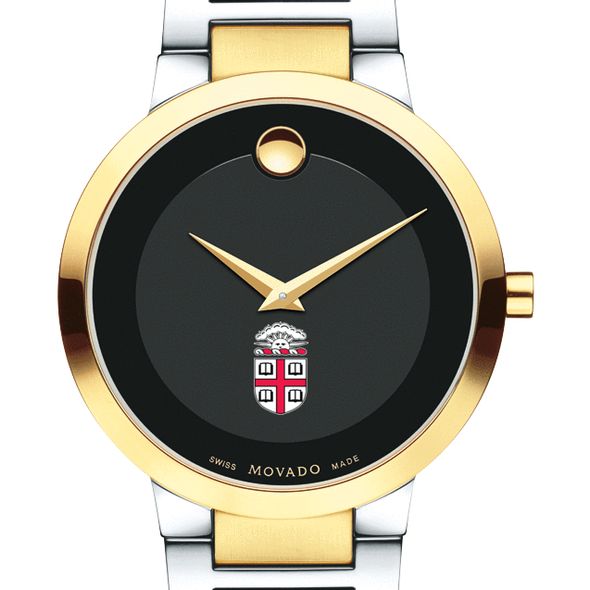 Brown University Men's Movado Two-Tone Modern Classic Museum with Bracelet