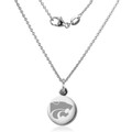 Kansas State University Necklace with Charm in Sterling Silver - Image 2