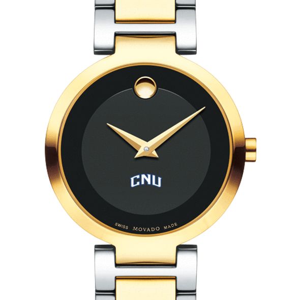 Christopher Newport University Women's Movado Two-Tone Modern Classic Museum with Bracelet