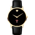 Texas Tech Men's Movado Gold Museum Classic Leather - Image 2