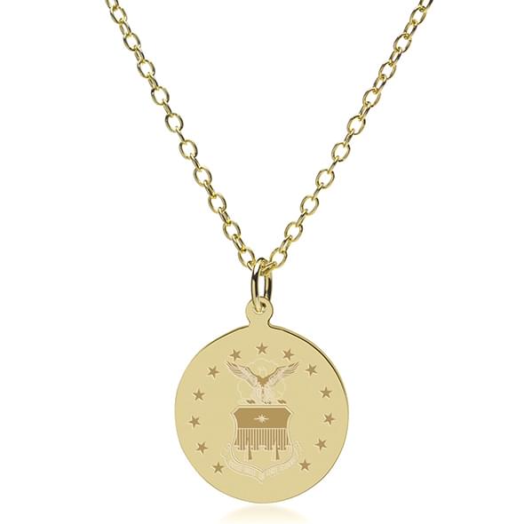 USAFA 14K Gold Pendant & Chain