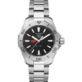 Oklahoma State Men's TAG Heuer Steel Aquaracer with Black Dial - Image 2