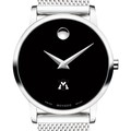 click to view Virginia Military Institute Women's Movado Museum with Mesh Bracelet - Image 1