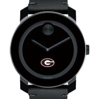 UGA Men's Movado BOLD with Leather Strap