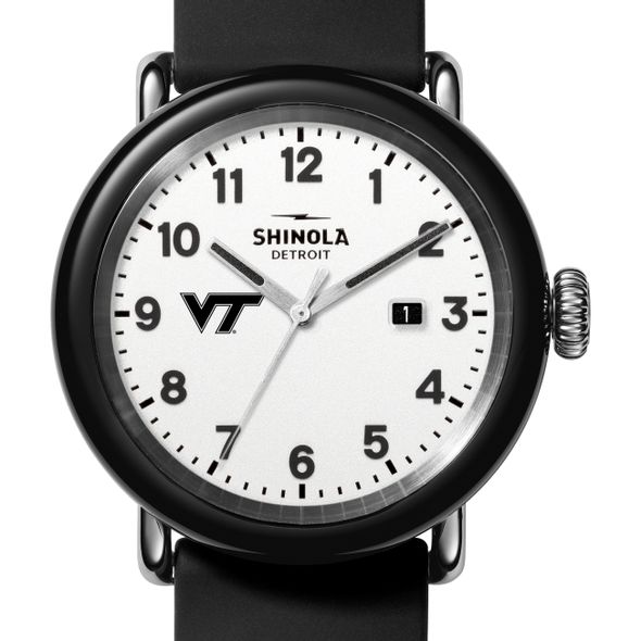 Virginia Tech Shinola Watch, The Detrola 43mm White Dial at M.LaHart & Co. - Image 1