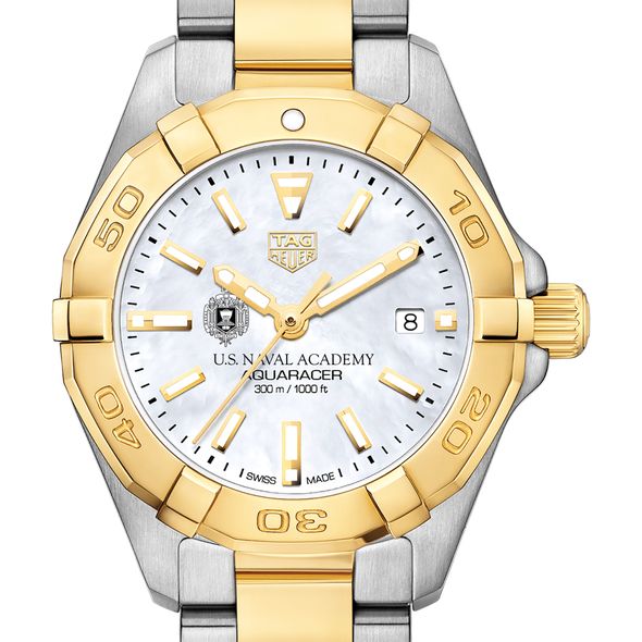 US Naval Academy TAG Heuer Two-Tone Aquaracer for Women - Image 1