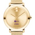 NYU Stern Women's Movado Bold Gold with Mesh Bracelet - Image 1