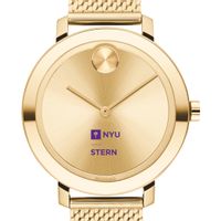 NYU Stern Women's Movado Bold Gold with Mesh Bracelet