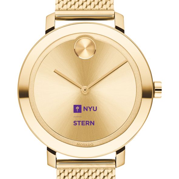 NYU Stern Women's Movado Bold Gold with Mesh Bracelet - Image 1