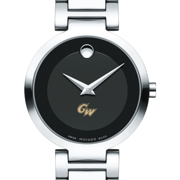 George Washington University Women's Movado Museum with Steel Bracelet