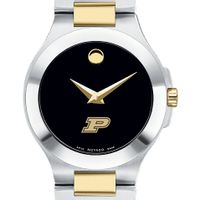 Purdue Women's Movado Collection Two-Tone Watch with Black Dial