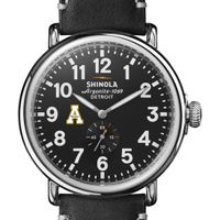 Appalachian State Shinola Watch, The Runwell 47mm Black Dial