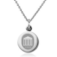 University of Mississippi Necklace with Charm in Sterling Silver