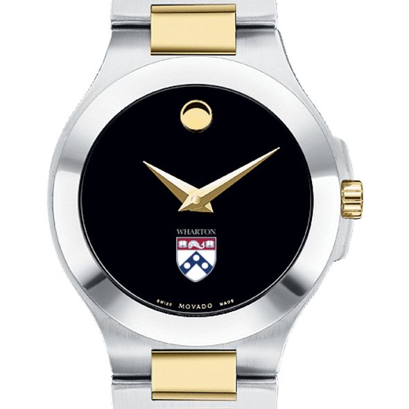 Wharton Women's Movado Collection Two-Tone Watch with Black Dial - Image 1