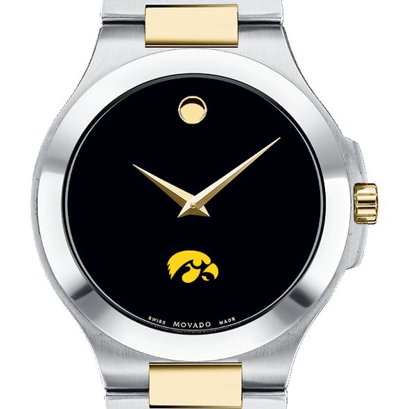Iowa Men's Movado Collection Two-Tone Watch with Black Dial - Image 1