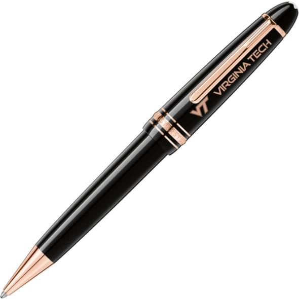 Virginia Tech Montblanc Meisterstück LeGrand Ballpoint Pen in Red Gold