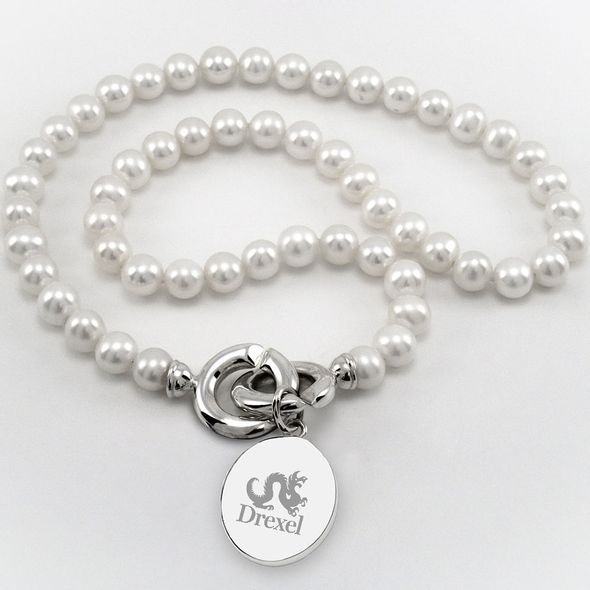 Drexel Pearl Necklace with Sterling Silver Charm - Image 1