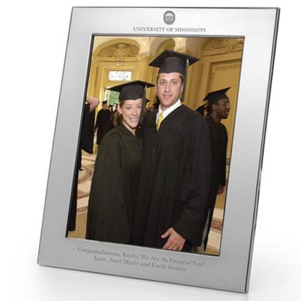 Ole Miss Polished Pewter 8x10 Picture Frame - Image 1