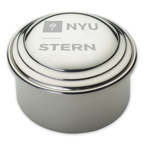 NYU Stern Pewter Keepsake Box - Image 1