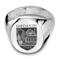 Dartmouth Sterling Silver Oval Signet Ring - Image 1