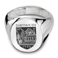 Dartmouth Sterling Silver Oval Signet Ring