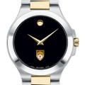 Lehigh Men's Movado Collection Two-Tone Watch with Black Dial - Image 1