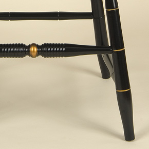 Close-up of Gold Detailing on Hitchcock Chair