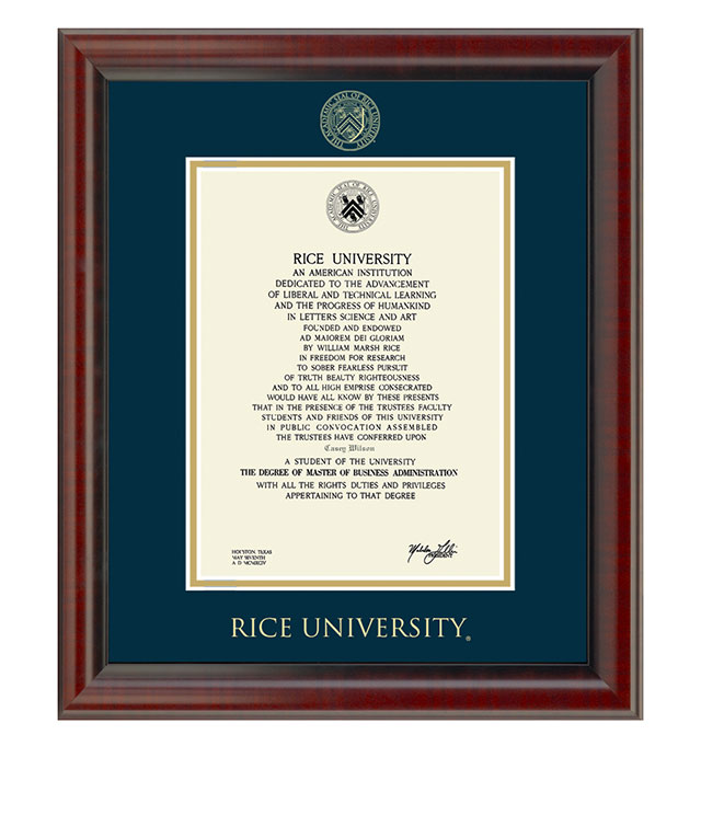 Rice University - Frames & Desk Accessories