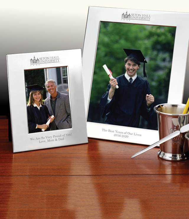 Seton Hall University Picture Frames and Desk Accessories - Seton Hall University Commemorative Cups, Frames, Desk Accessories and Letter Openers