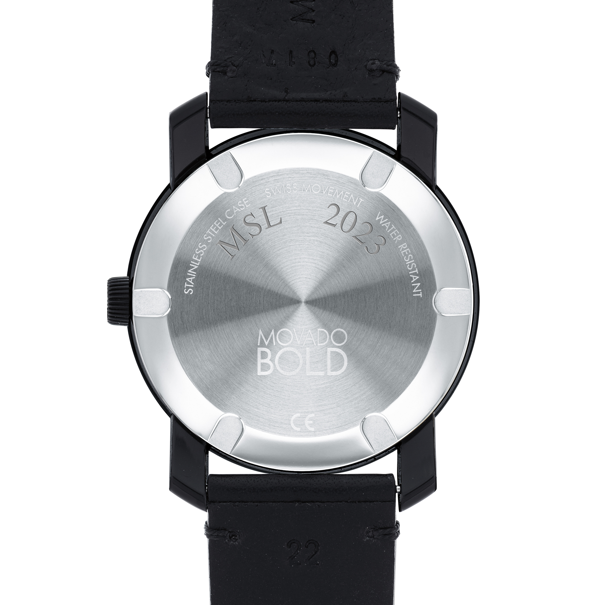 Troy Men's Movado BOLD with Leather Strap - Image 3