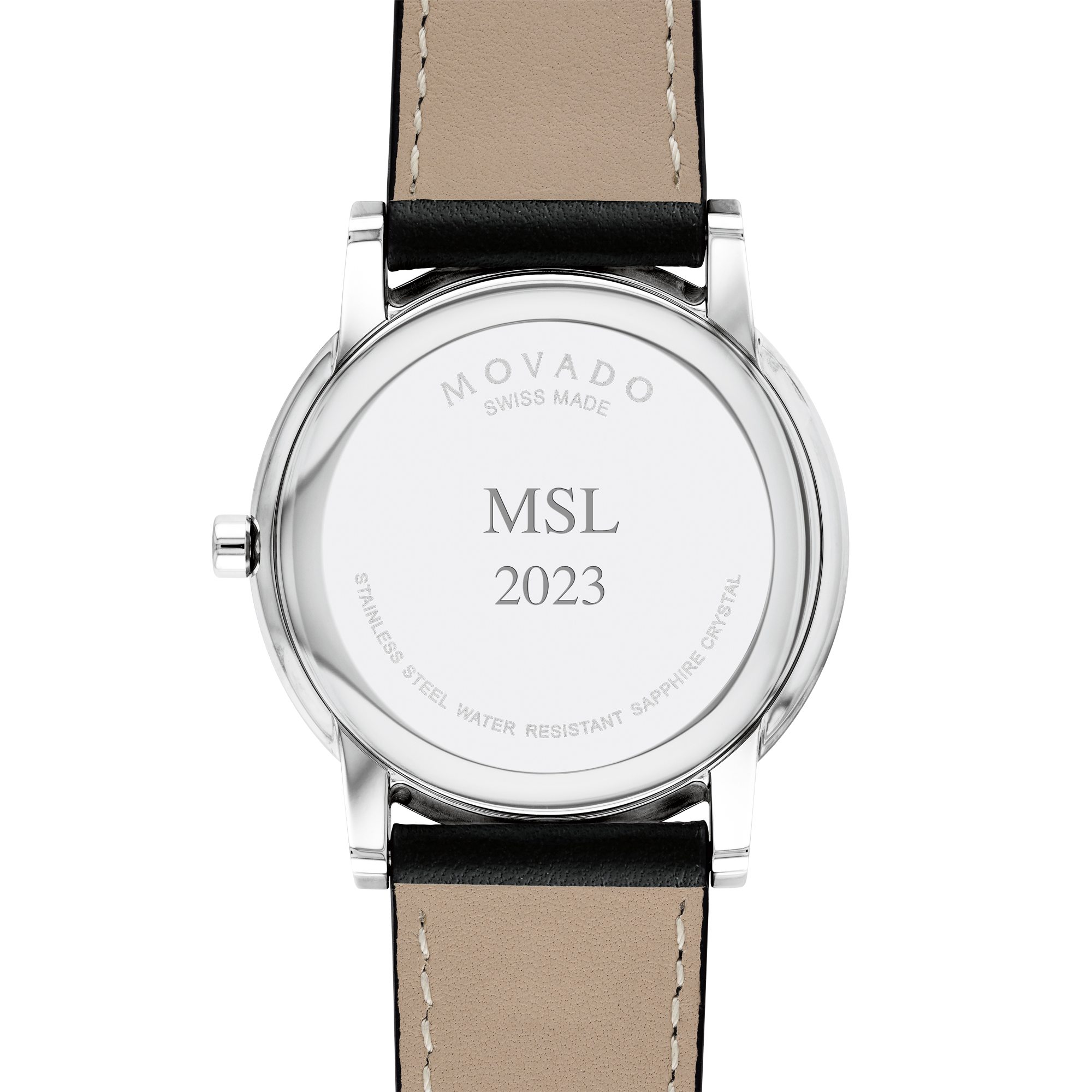 Troy Men's Movado Museum with Leather Strap - Image 3