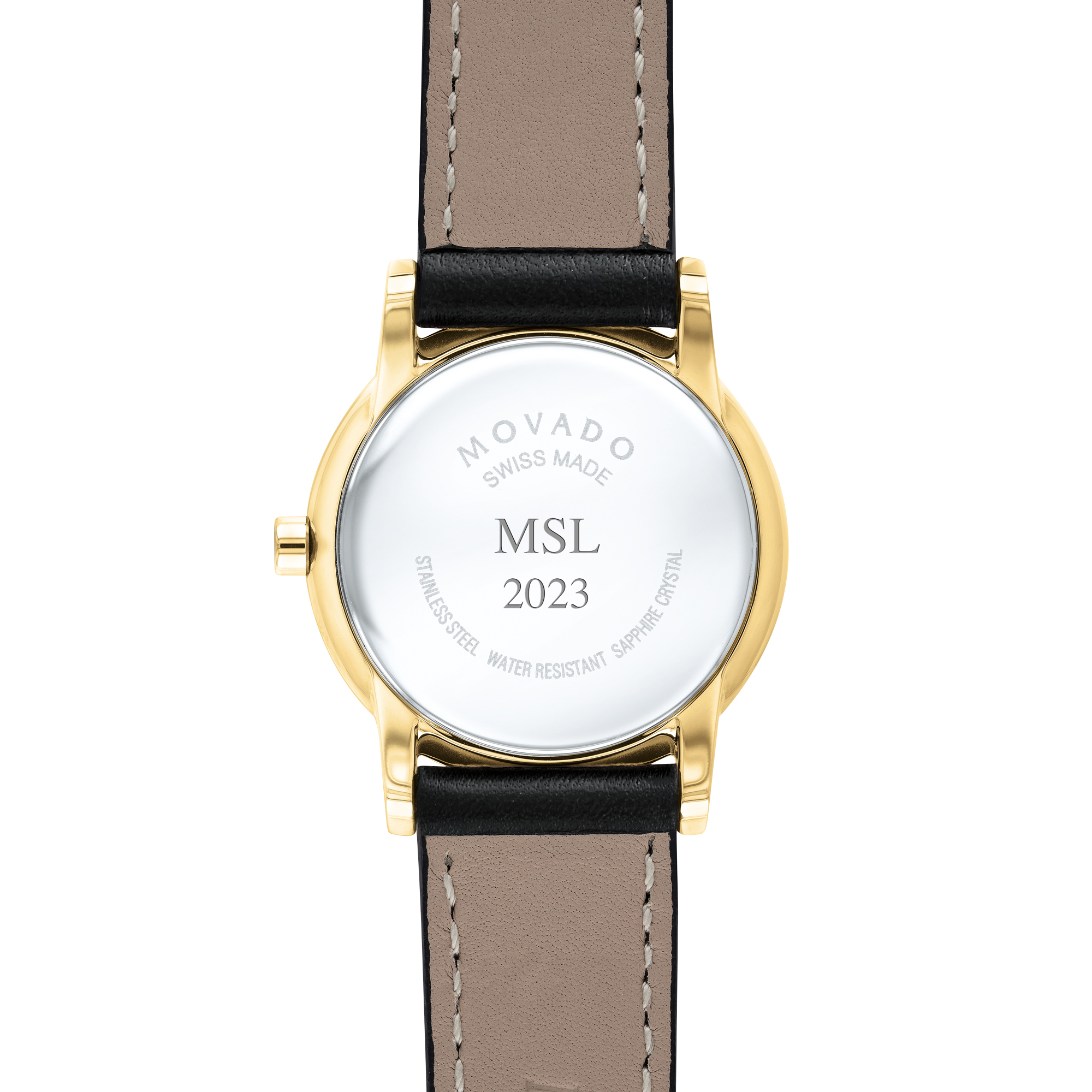 Yale SOM Women's Movado Gold Museum Classic Leather - Image 3